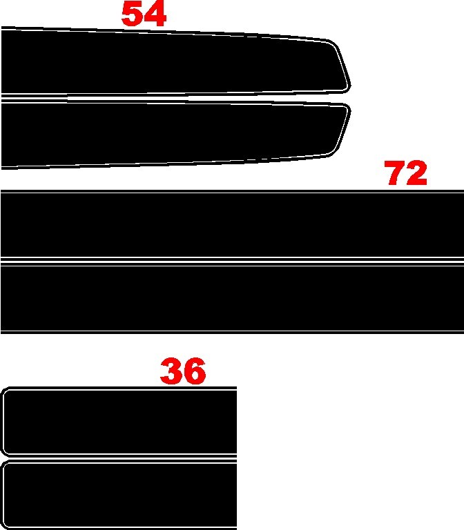 Racing Stripes Rally Stripe Graphic Decals Compatible With Chevy CORVETTE Full