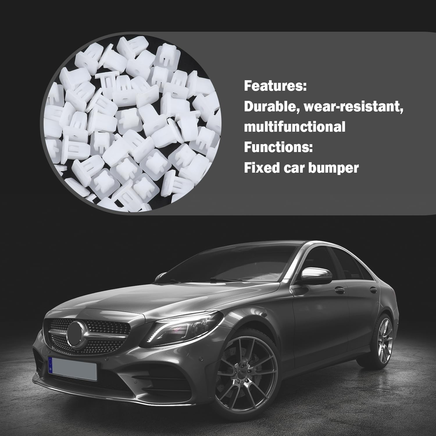 50PCS Universal Plastic Fasteners – Bumper Retainer Clips for Car Truck SUV