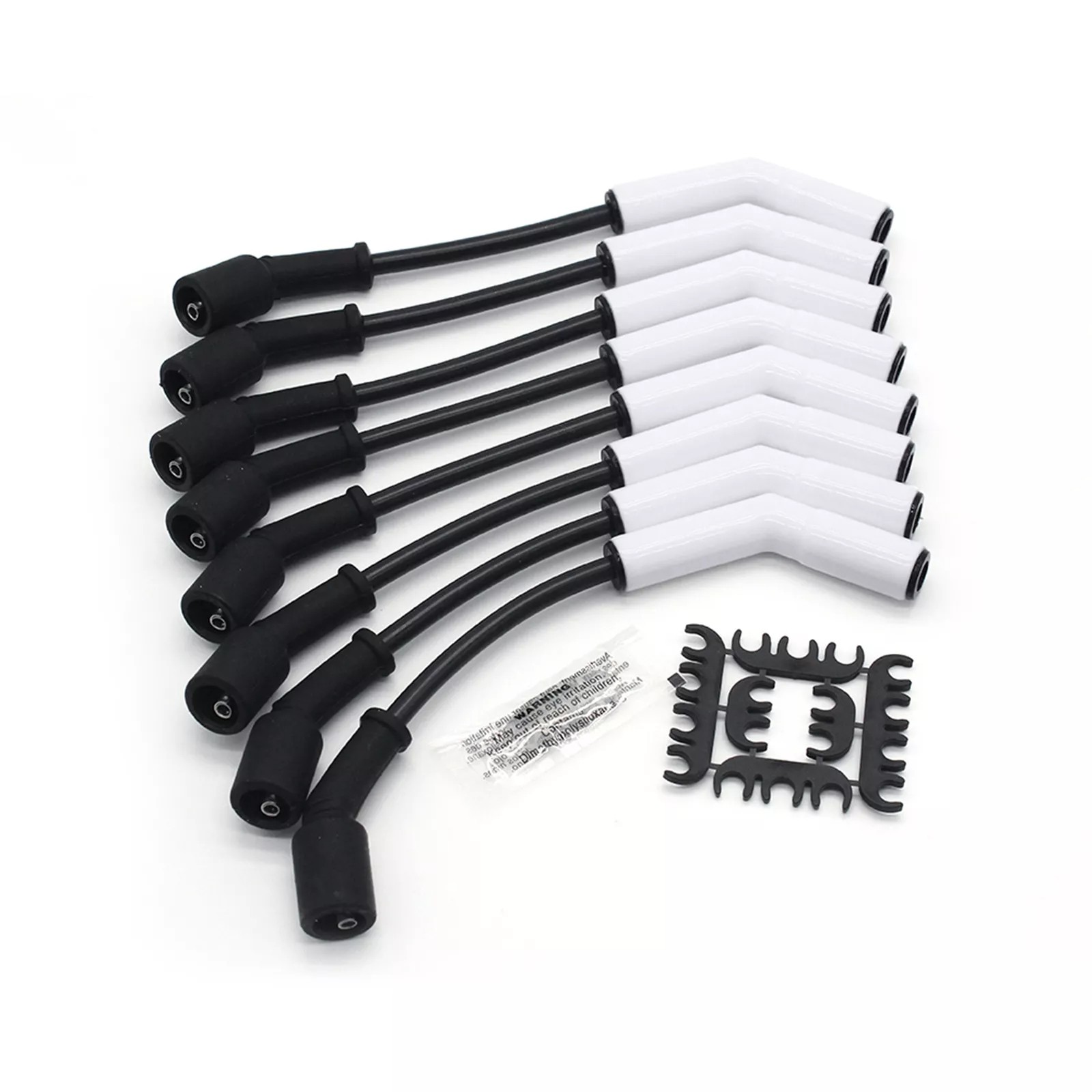 8pc/Set 9070C Spark Plug Wires Ceramic Boot Replacement For GM LS/LT Engines