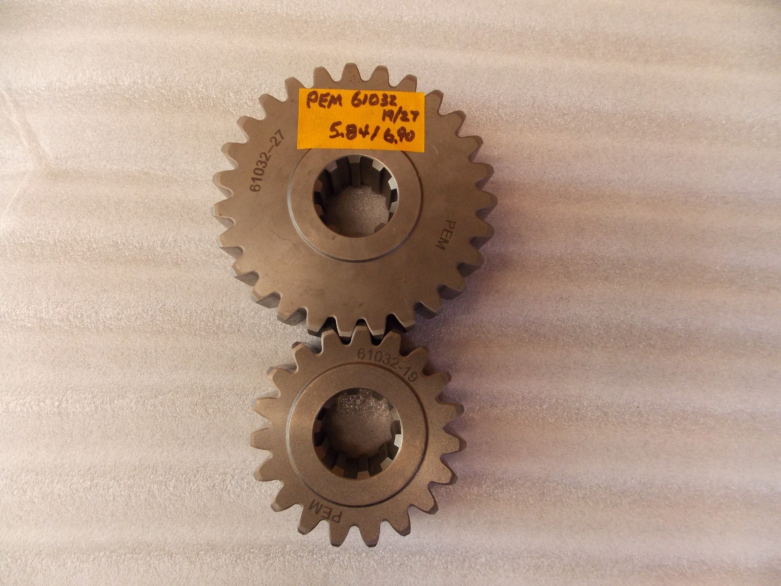 PEM Quick Change Gear Set #61032, 19 & 27 Teeth, 5.84/6.90 Ratio