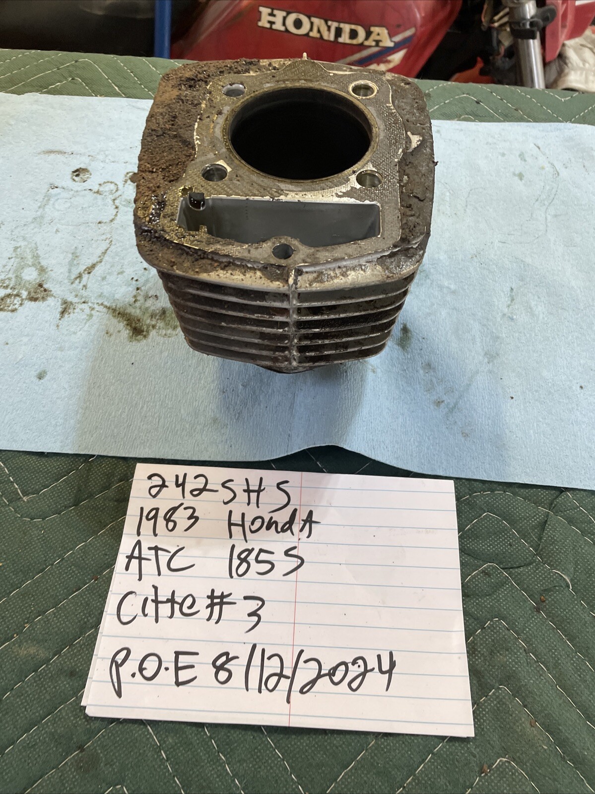 1983 Atc 185S Cylinder Jug Barrel 242