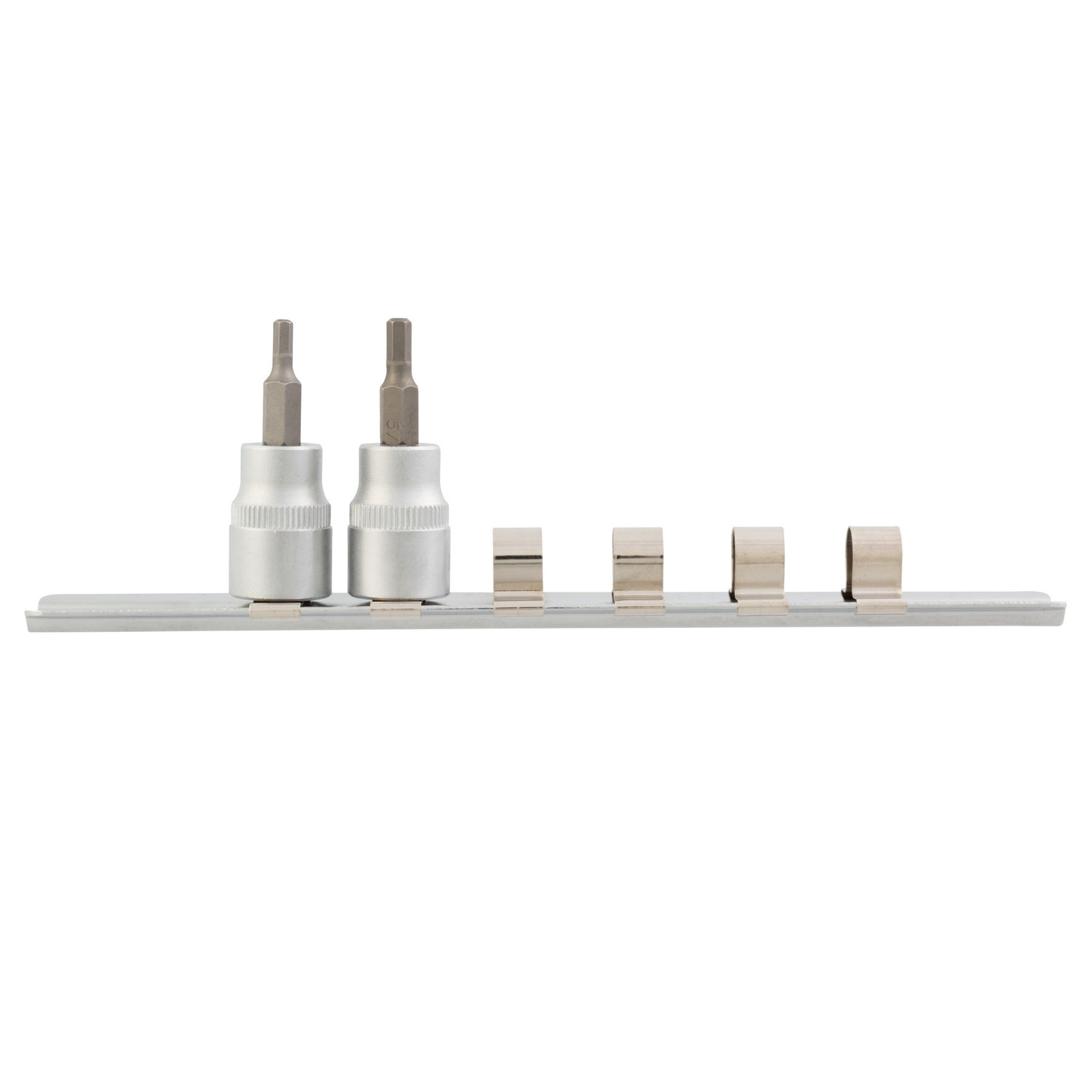 Steelman 6 Piece 3/8 in. Drive Socket Set Storage Rail 95679
