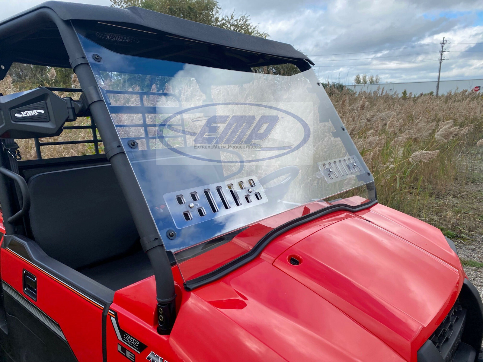 Kawasaki Mule® PRO-MX Vented Hard Coat Windshield P/N 14475