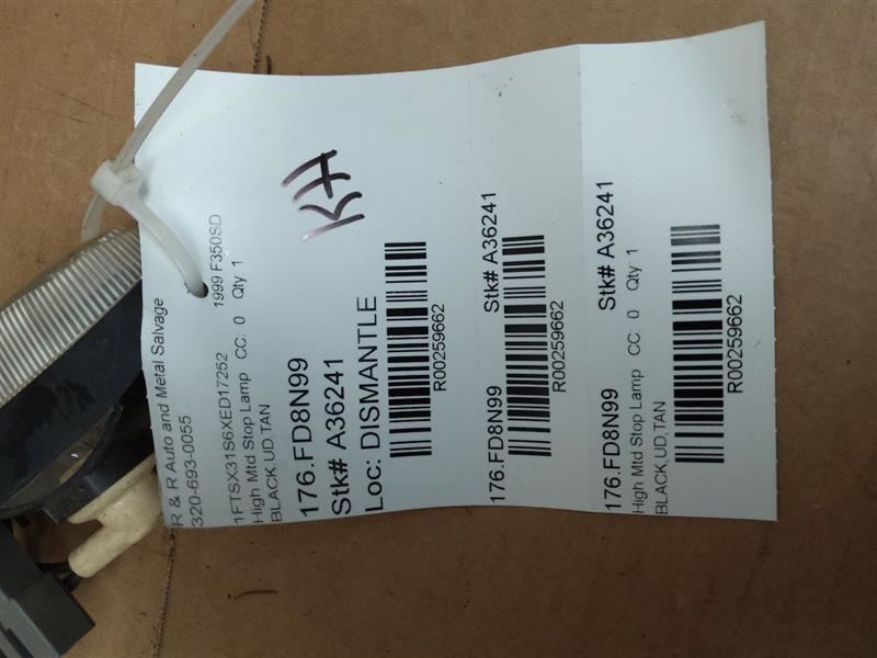 F350SD 1999 High Mounted Stop Light 259662