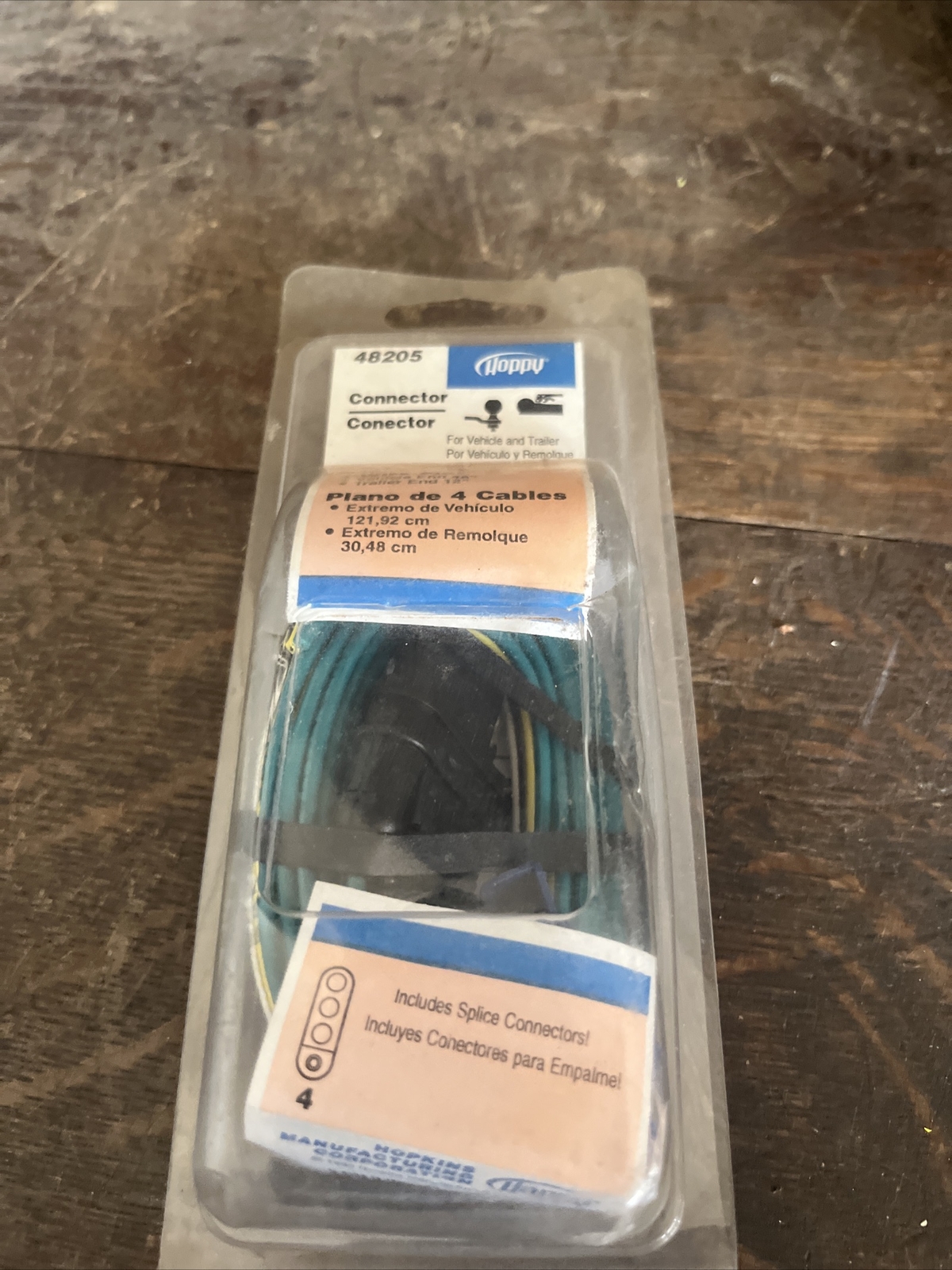 NOS Hoppy 48205 4-Wire Flat Set with 48″ Vehicle End & 12″ Trailer End