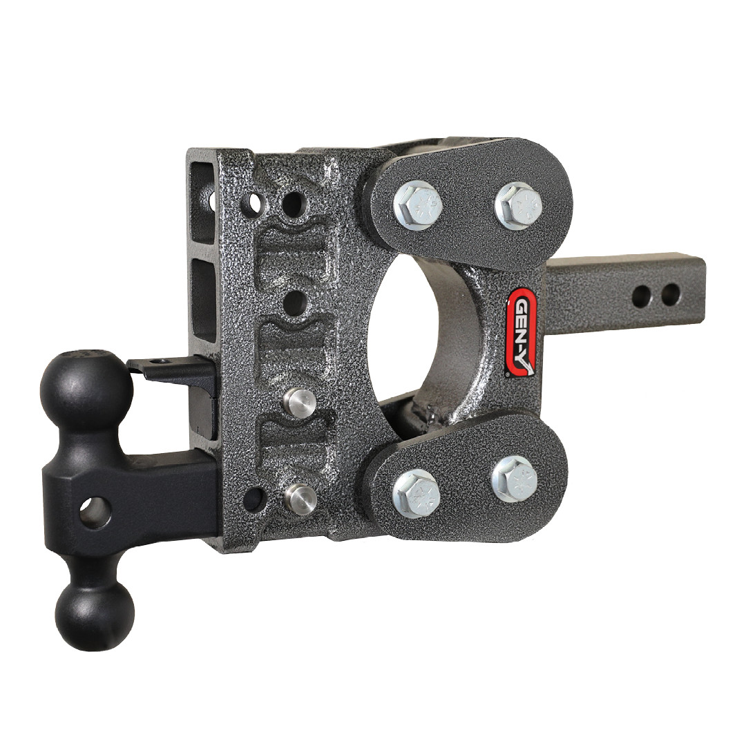GEN-Y Boss-Torsion Hitch, 2″ Shank, Dual-Ball & Pintle 5″ Drop, 10K Towing
