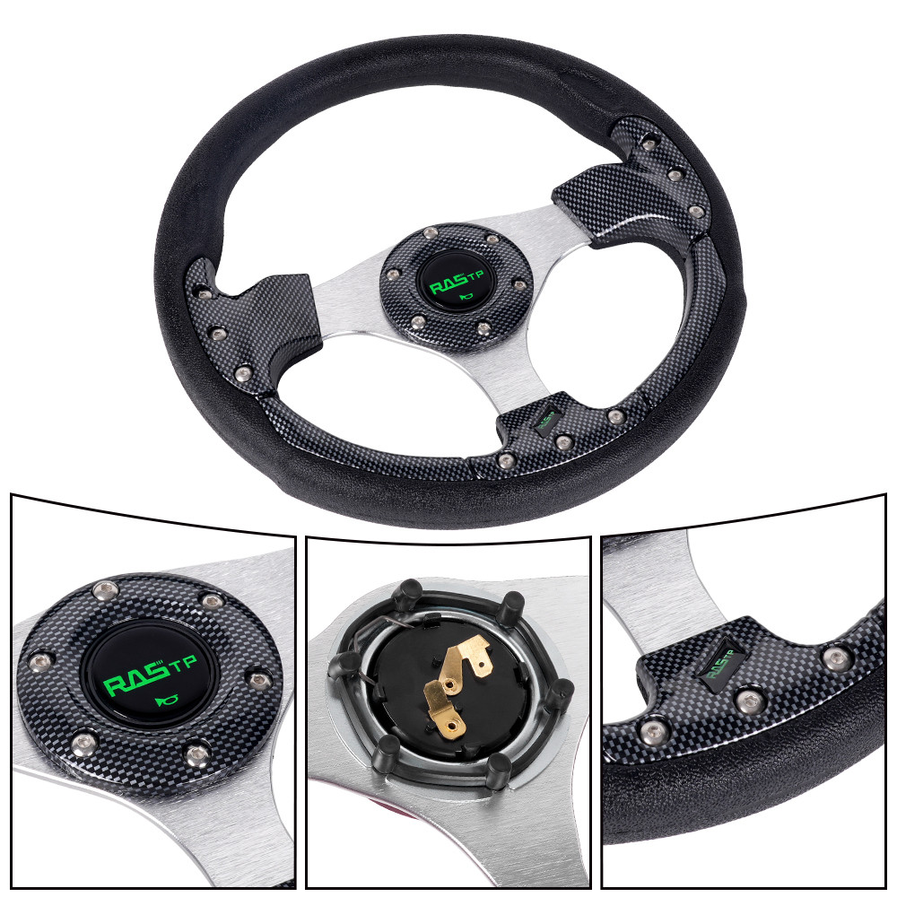 13in Pane Golf Cart Steering Wheel For EZGO TXT RXV Yamaha Club Car DS Precedent