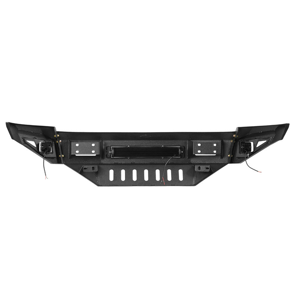 Hooke Road Front Bumper For 2010-2018 Dodge Ram 2500 3500 w/Skid Plate + Lights