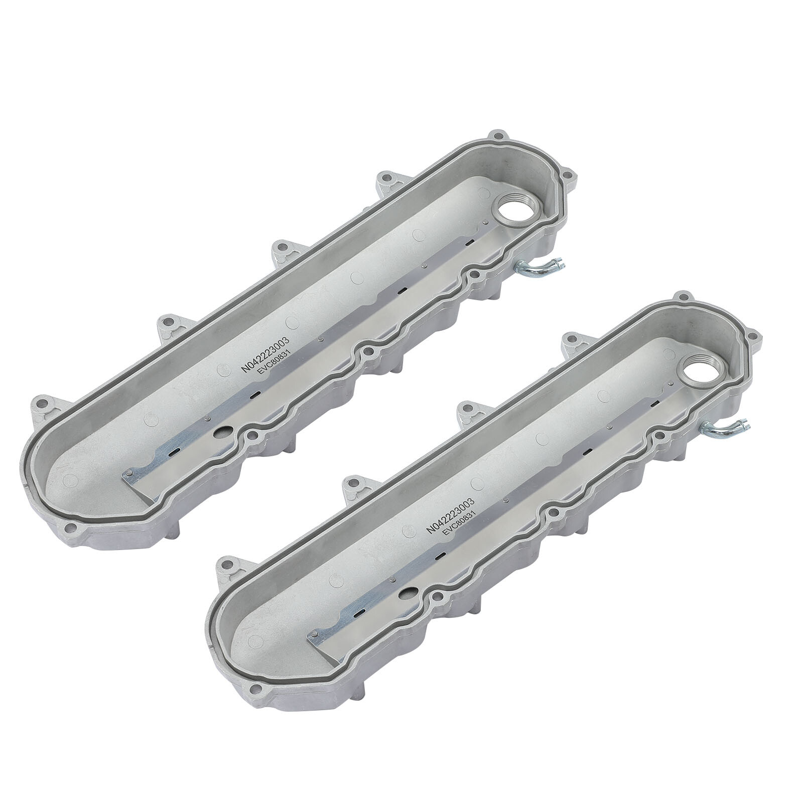 Silver Engine Valve Covers for Chevy GM LT Gen V 6.2L 376 2014-2021 Small Block