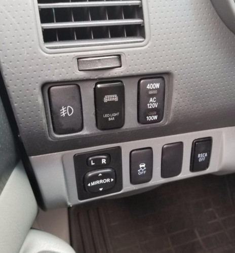 FOG LIGHT Push Button Switch White LED Indicator Light Fit Toyota Tacoma 4Runner