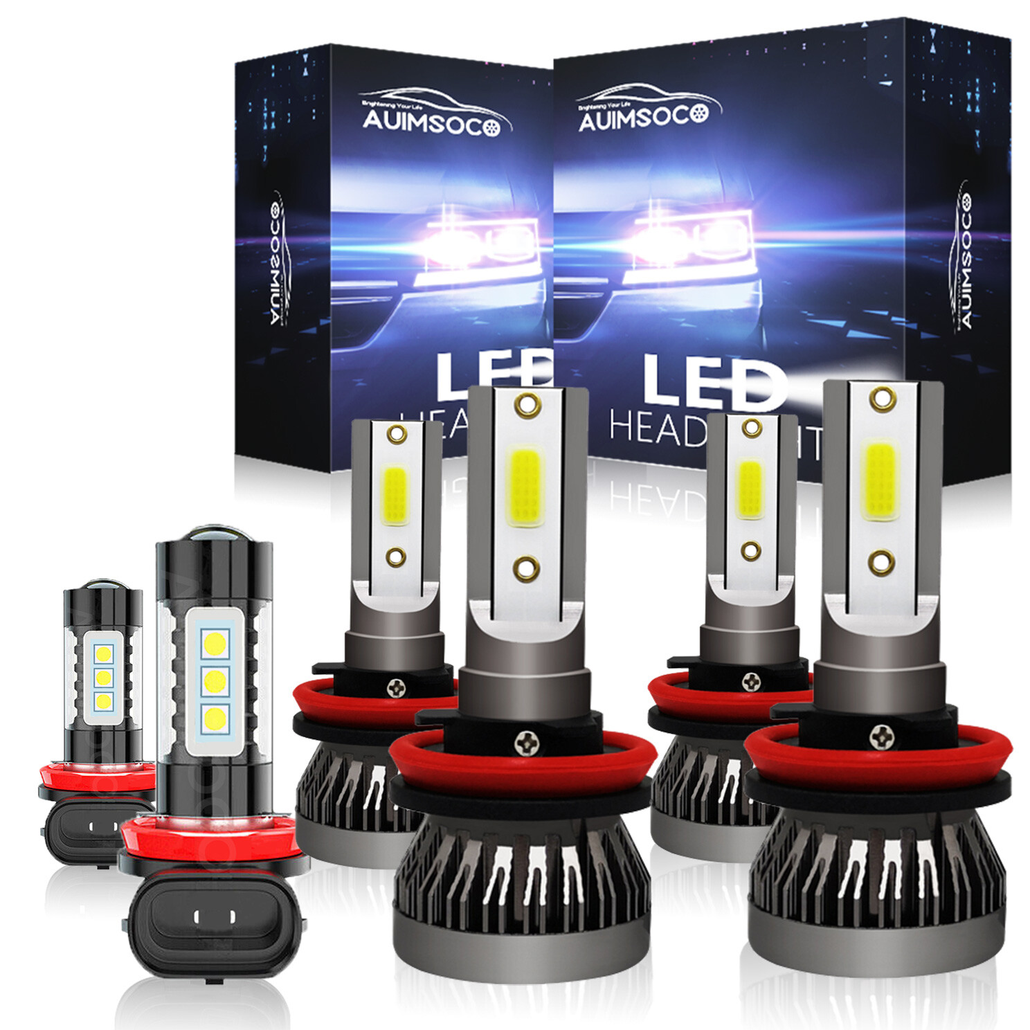 For Jeep Grand Cherokee Laredo SUV 3.6L 2019-2021 LED Headlight Hi/Low Fog Bulbs