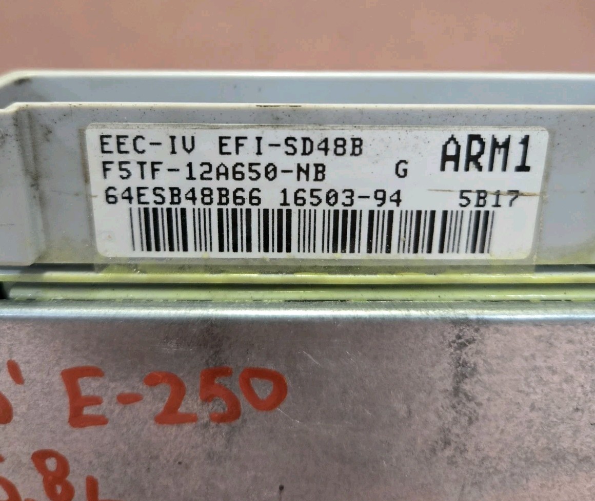ARM1 95 Ford E150 E250 5.8 ECU ECM PCM ENGINE COMPUTER F5TF-12A650-NB OEM