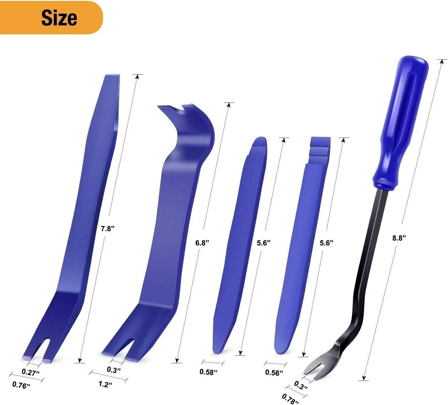 7Pcs Auto Clip Pliers Set and Fastener Remover, Car Trim Rivet Removal Pry Tool