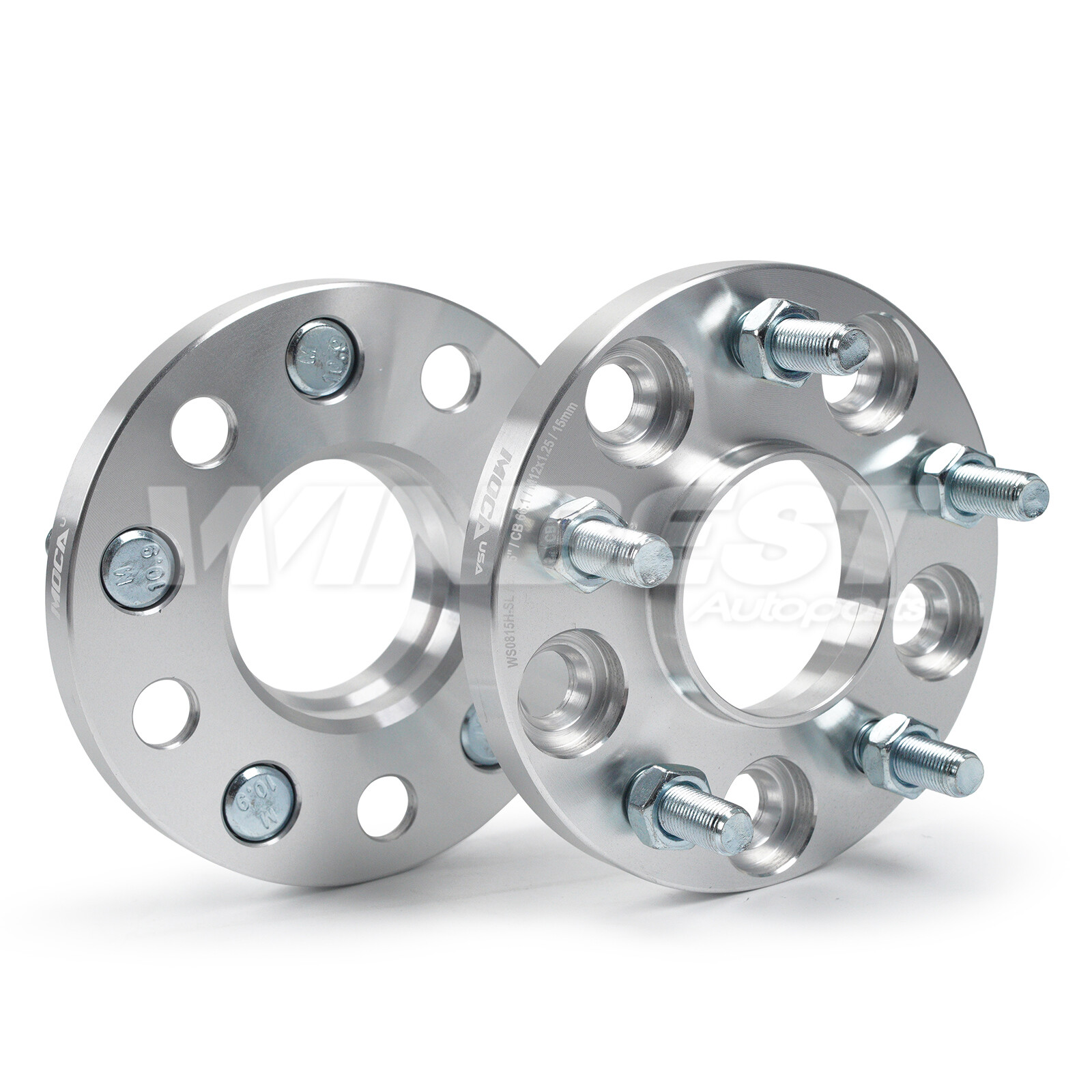 2x 15MM Hubcentric Wheel Spacer 5×114.3 66.1mm M12x1.25 for Nissan Infiniti