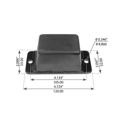 World American WA04-3140 Suspension Bump Stop 4.724″ Length, 2.047″ Width, 0.346